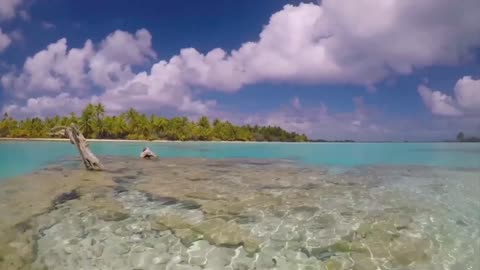 The beautiful Blue Lagoon on fakarava.