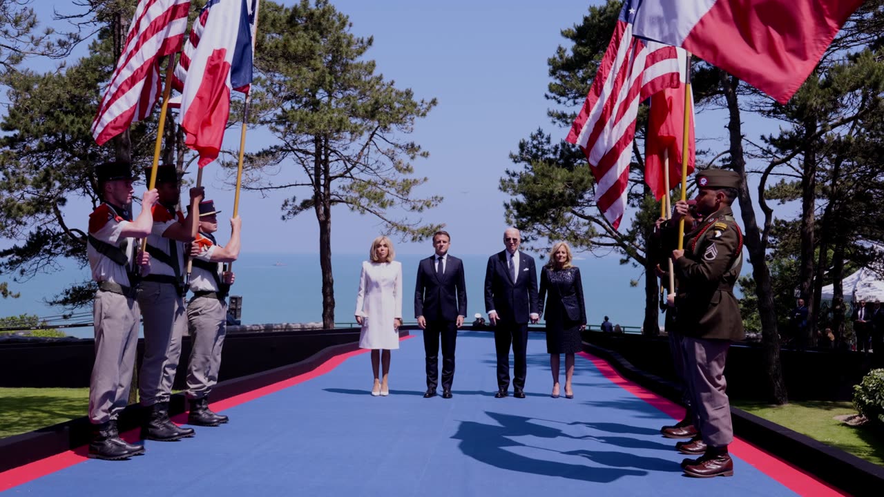 President Biden and First Lady Jill Biden visit Normandy, France on the 80th Anniversary of D-Day.