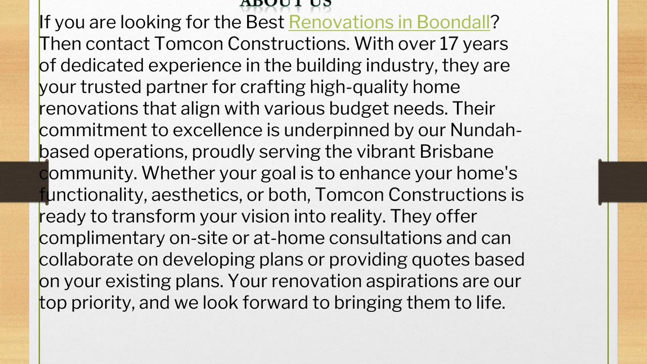 The best Renovations in Boondall