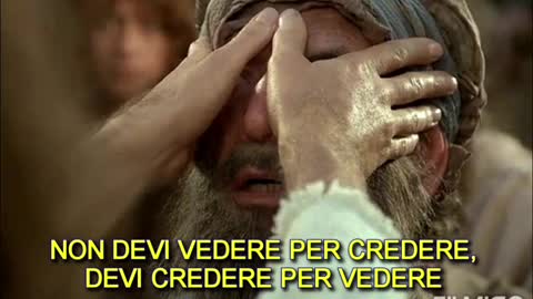 Non devi vedere per credere, ma devi credere per vedere.la bestemmia contro lo Spirito non sarà perdonata.a chiunque parli contro lo Spirito Santo, non sarà perdonato né in questo mondo né in quello futuro.Parola del Signore.
