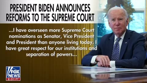 🚨#BREAKING: Joe Biden and his administration announced his Supreme Court reform proposals