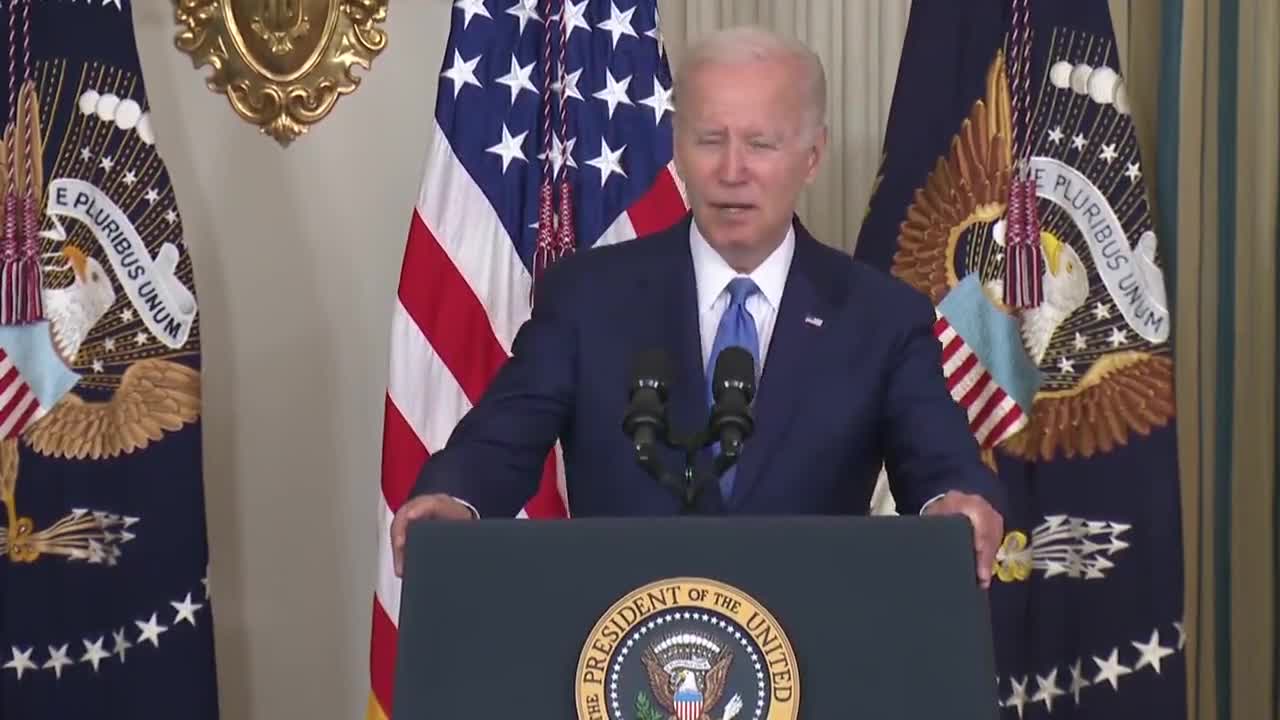 Biden: "Tackling inflation is my number one priority ... inflation is higher around the rest of the world..."