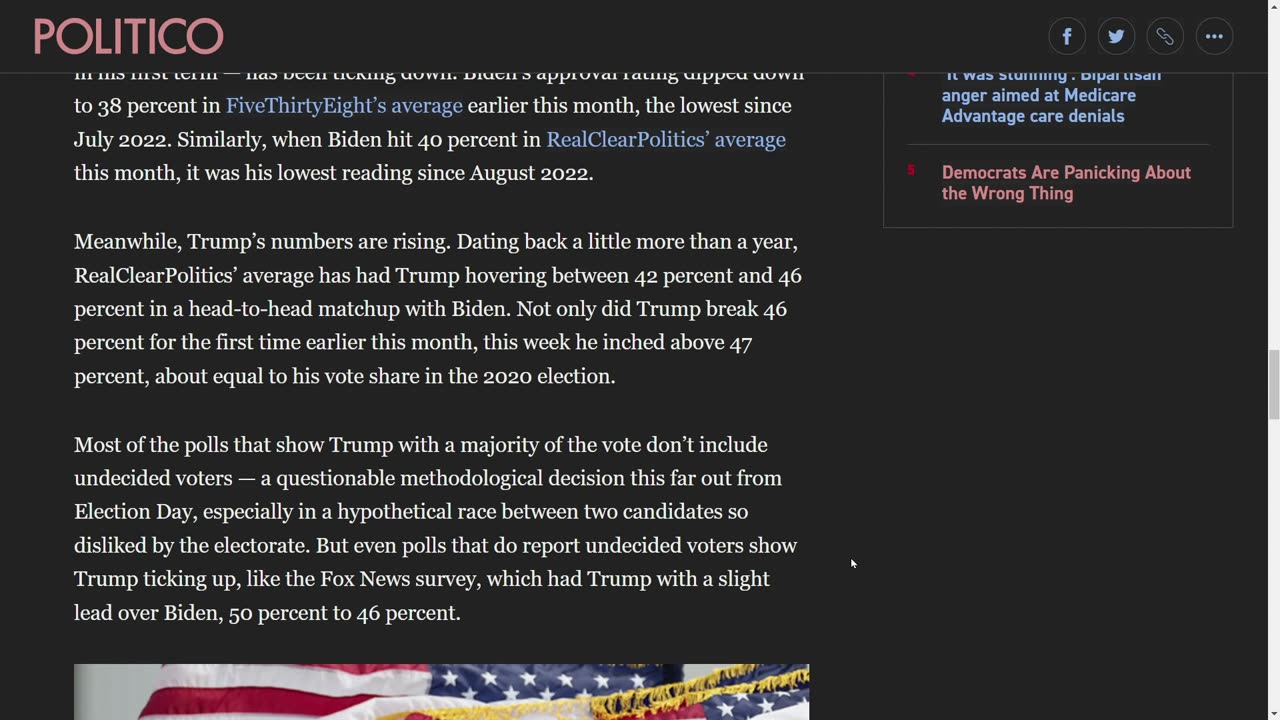 Podcast 001 Biden Poll Numbers Drop, Trump Rises