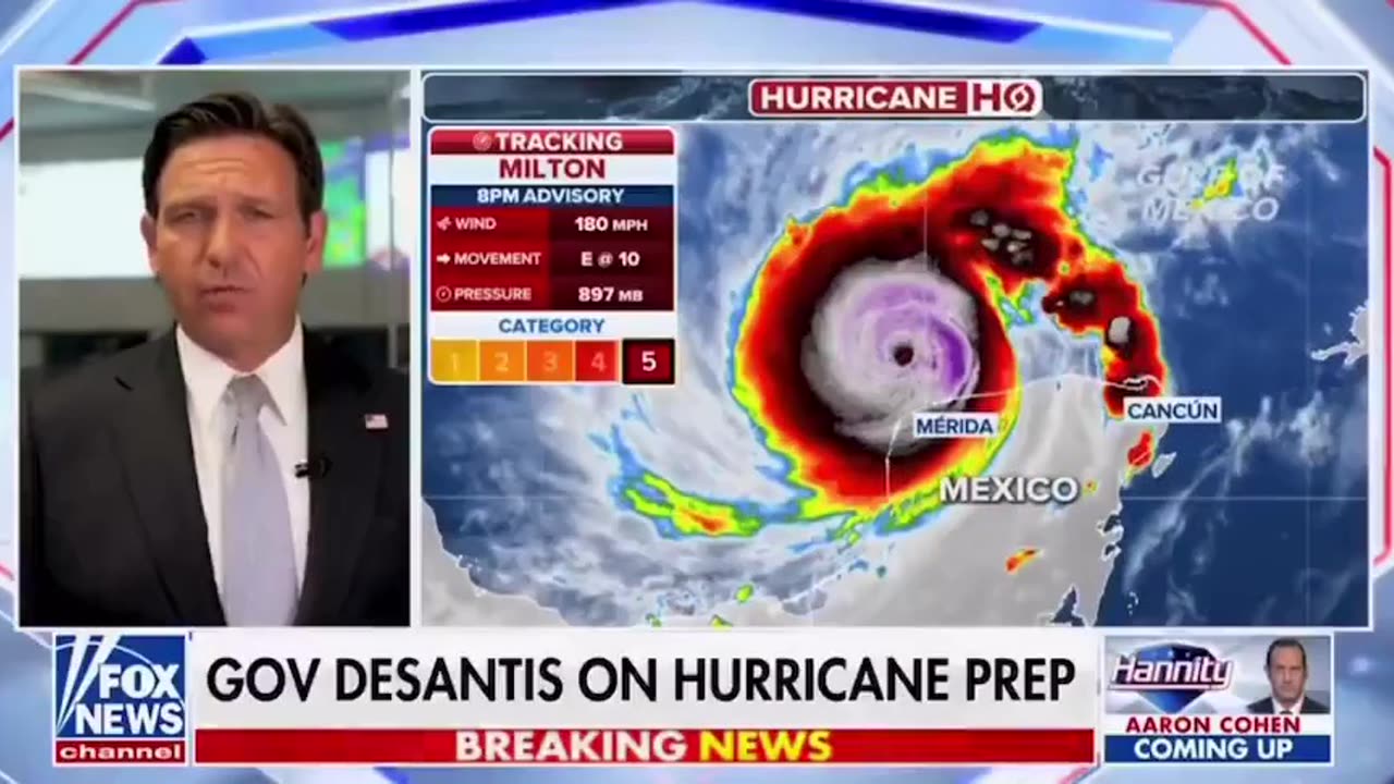 DeSantis answered Harris's attack about not answering her hurricane call