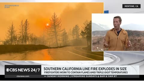 Line Fire explodes in size, only 3% contained