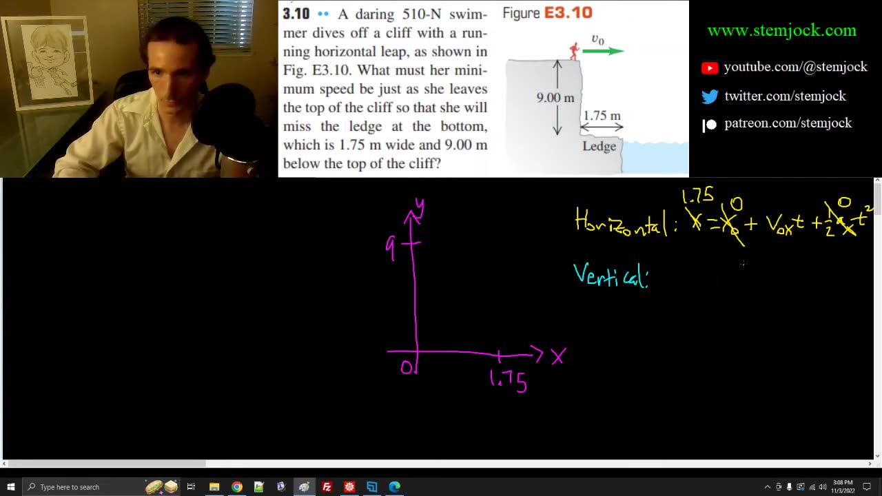 Physics - Projectile Motion - Practice Problem 1