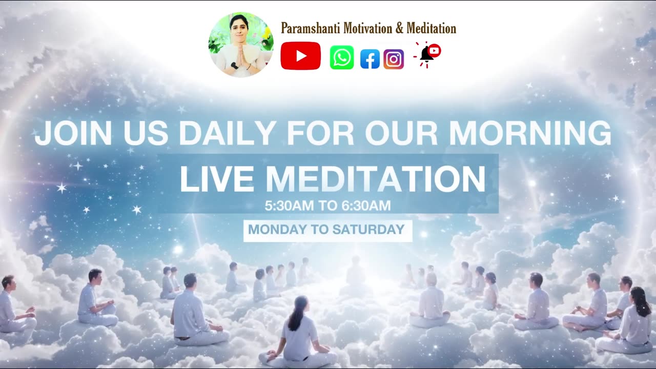 Daily Live Meditation with Sakshi Patel | Hindi | #meditation #yoga #gyan