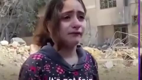 "Watch How This Young Girl Expresses Her Struggle in Gaza to the World"