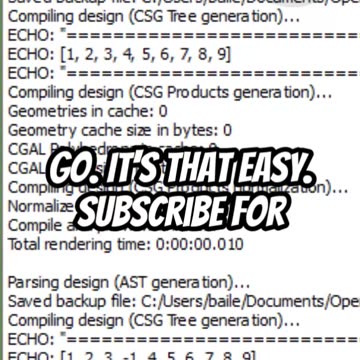 OpenScad: Flatten List