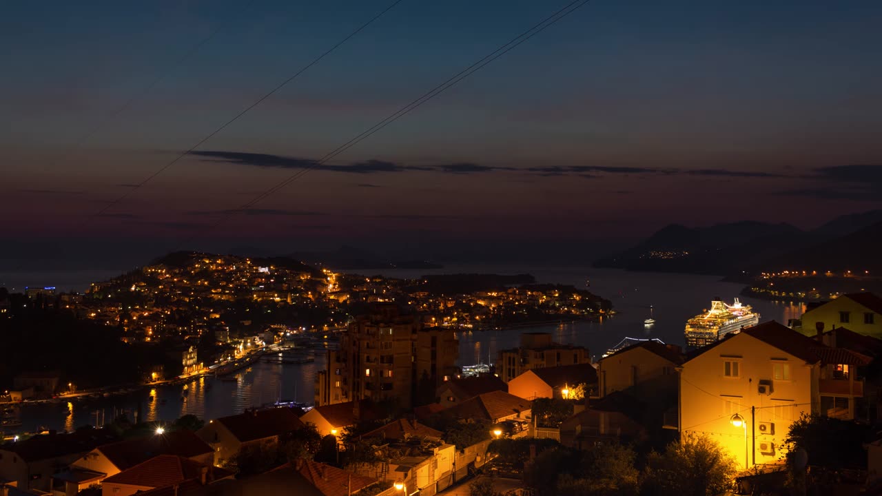 Time Lapse - 4K - Sunset - Dubrovnik