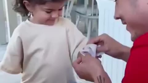 My 2 year old getting her first Tattoo #shorts
