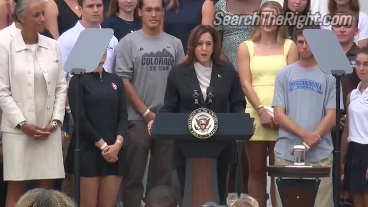 Kamala speaks for the first time since Crooked Joe dropped out.