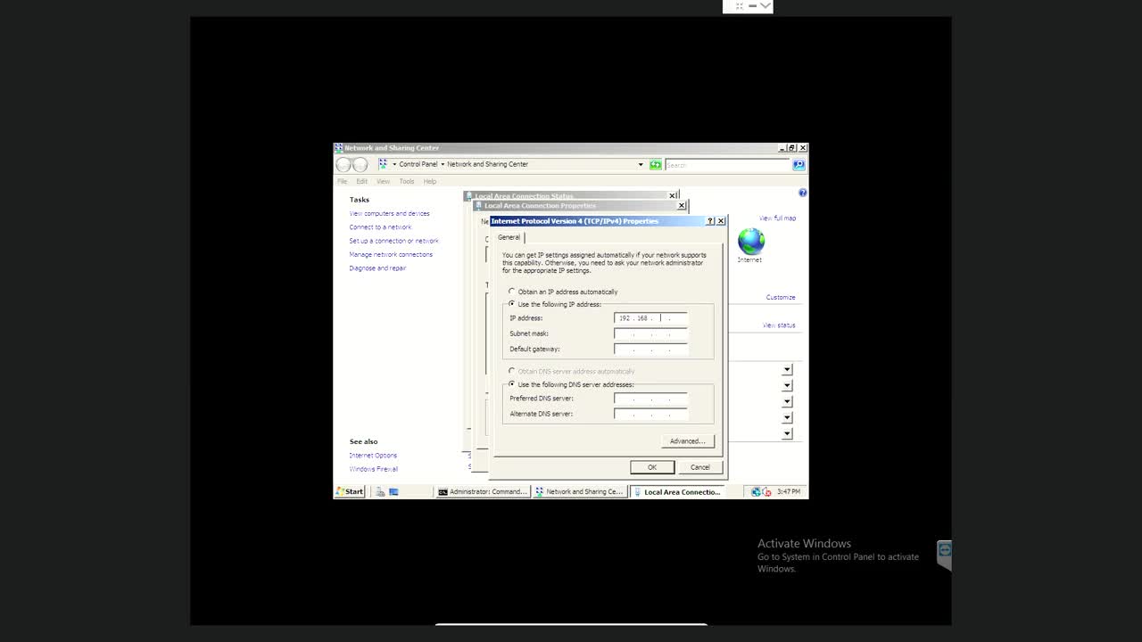 Server 2008 configuration