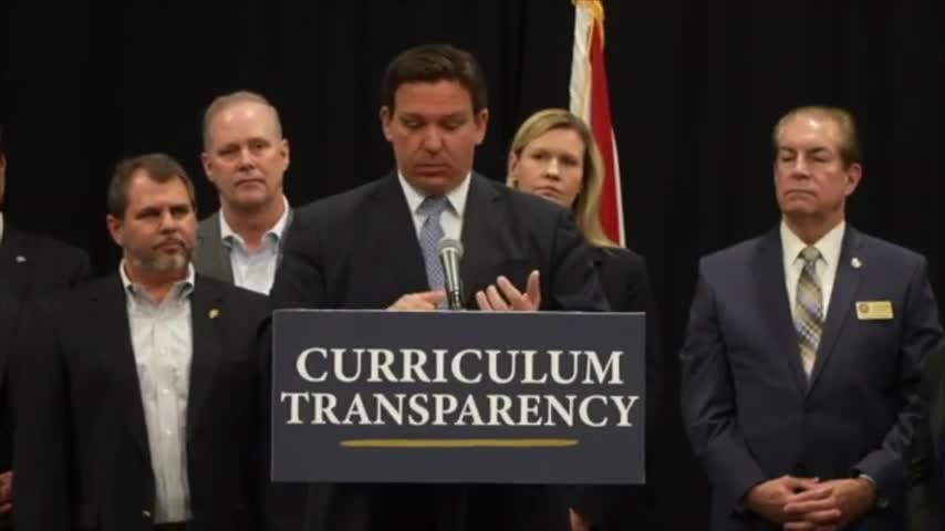 Ron DeSantis Signs Curriculum Transparency Bill, Blasts 'Indoctrination' Of Children