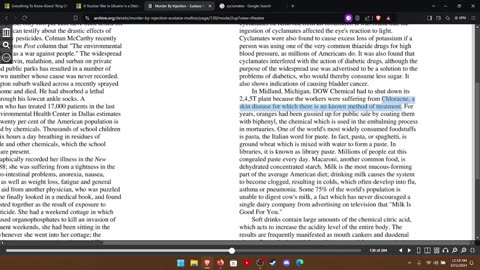 "MURDER BY INJECTION" BY EUSTACE MULLINS (CONTAMINATION OF THE FOOD CHAIN) PART 3