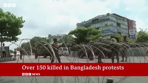 More than 150 killed in Bangladesh protests BBC News