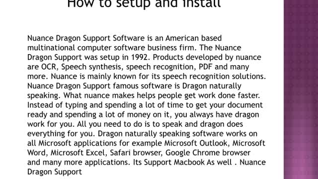 Online assistance for dragon naturally speaking login