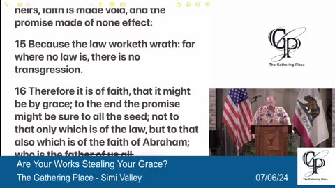 Are Your Works Stealing Your Grace?