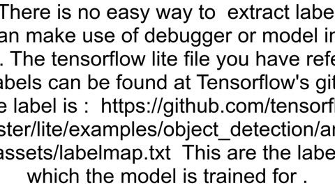 How to extract labelstxt file from tflite file