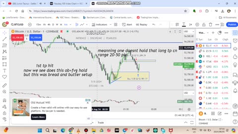 bitcoin 1 min trade