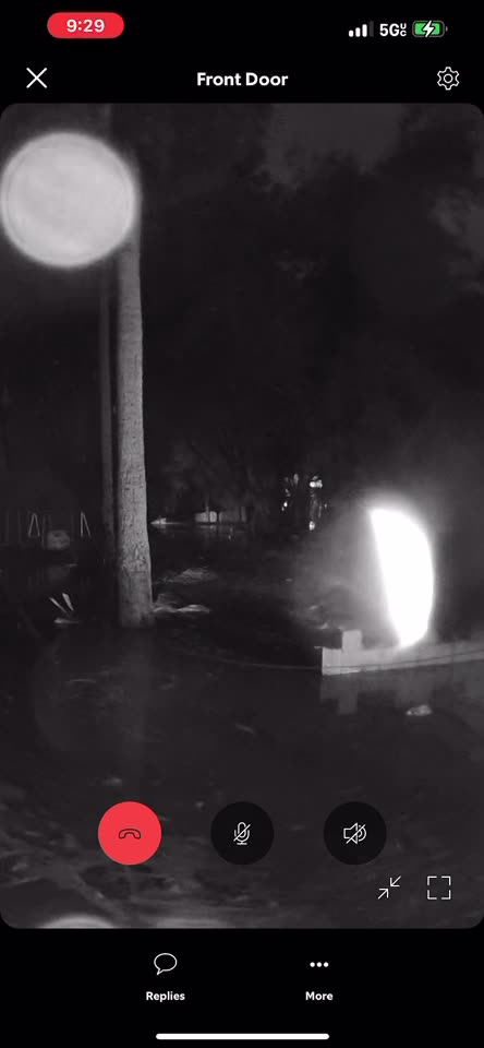 Video from my deceased girlfriend's door cam.. My mom's house is already flooded.