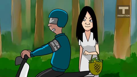 Funny cartoon ghost