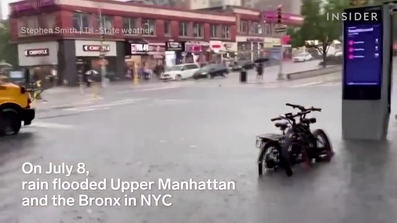 Shocking Videos Show Severe Flash Floods In New York City