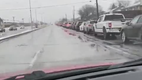 Cars Lined Up For Milwaukee COVID-19 Testing Sites