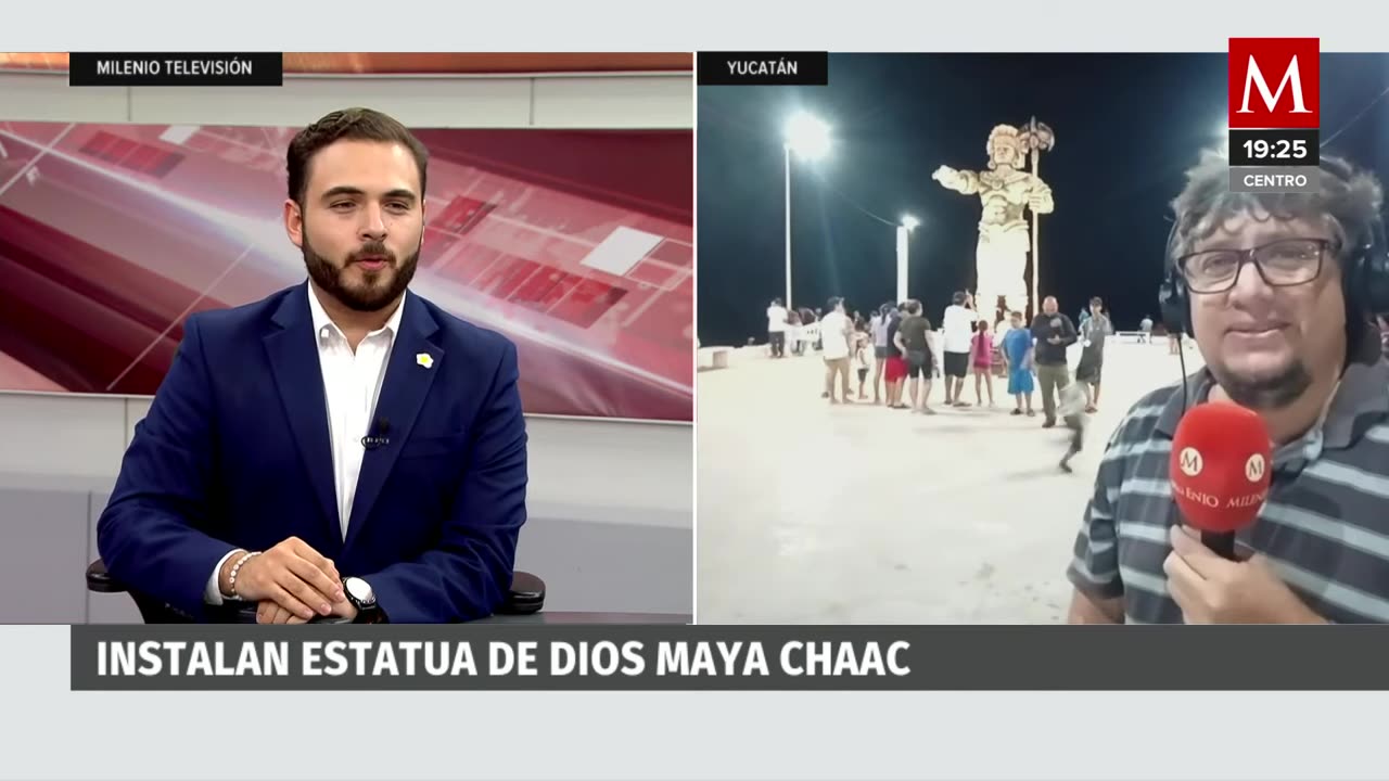 Inauguran estatua del dios maya Chaac en Yucatán