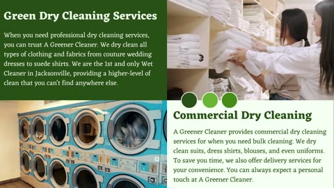 Dry Clean Delivery Julington Creek Plantation — A Greener Cleaner