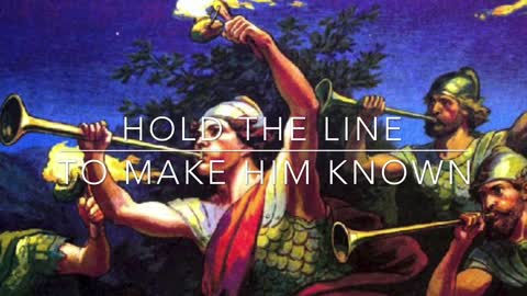 “Hold The Line” It’s God who’s working miracles; He’ll be the One to shine. He’s called us all together To stand firm and hold the line.