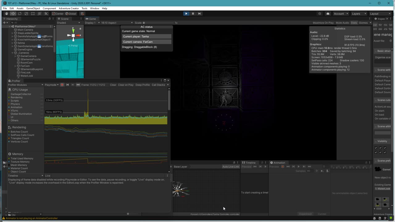 Game Performance Analysis / Profiler and Stats