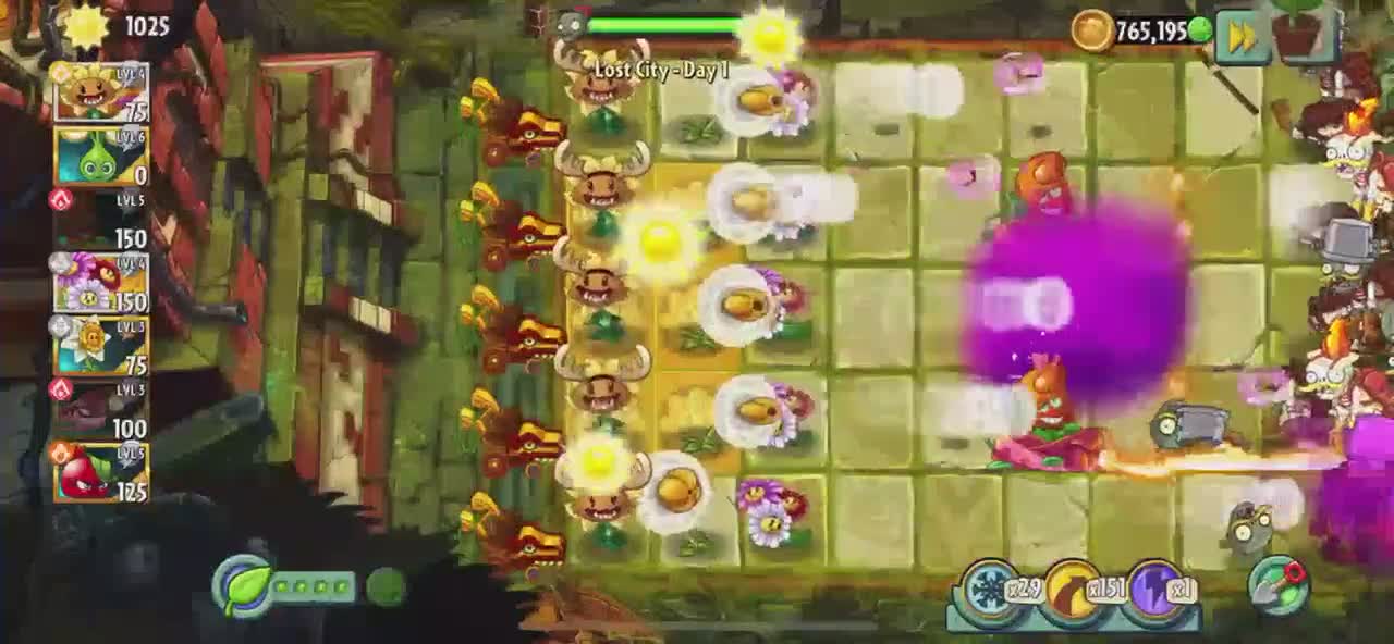 Plants vs Zombies 2 Lost City - Day 1