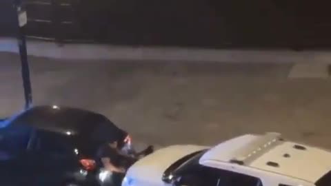 Cop Hits Himself