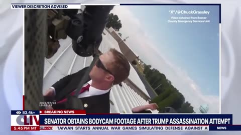 Trump Shooting, Bodycam Footage Released of Cops on Roof