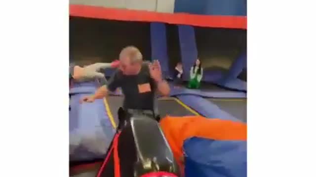 Man's jump sends this kid flying