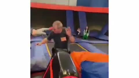 Man's jump sends this kid flying