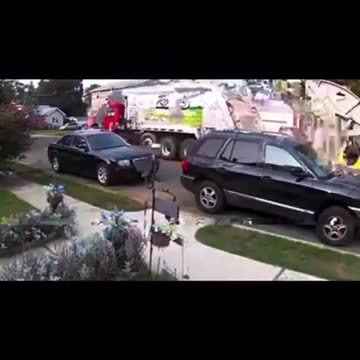 Sanitation workers in Keansburg, NJ get down during their routine