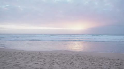 Beach during sunset