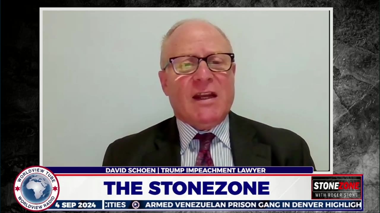 Trump Attorney David Schoen 9/5 w/ Roger Stone on Merchan-Bragg Case & Sentencing