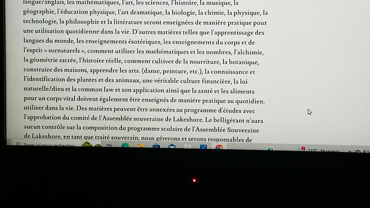 CANADA - TRAITÉ DE PAIX DES GUARDIENS DE LA VÉRITÉ - PARTIE 5