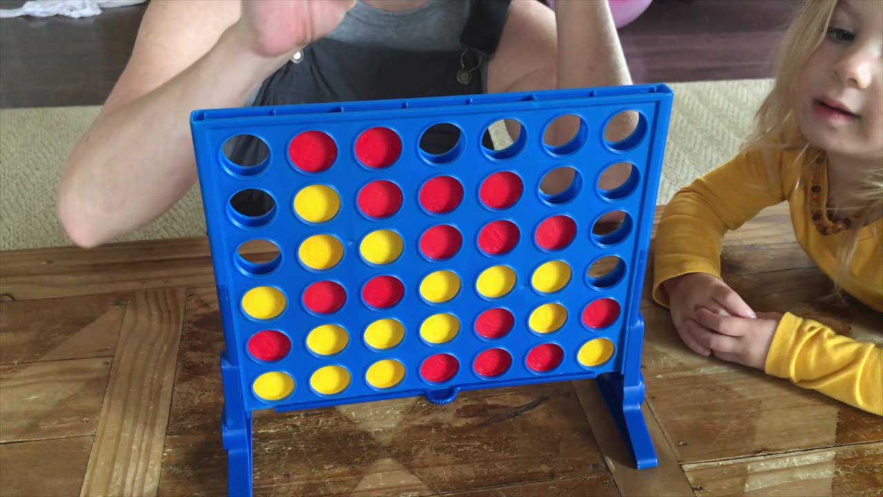 The First Event in Family Olympics: Connect Four