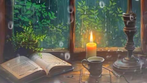 Rain & Coffee With Soothing Music 🎶