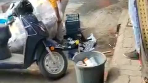 Bike Fire accident