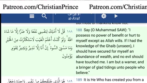 Christian prince You muslims insult us you insult Jesus day and night