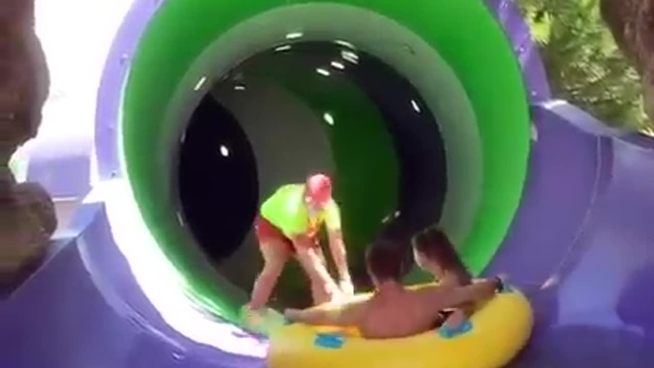 Water slide goes unexpected