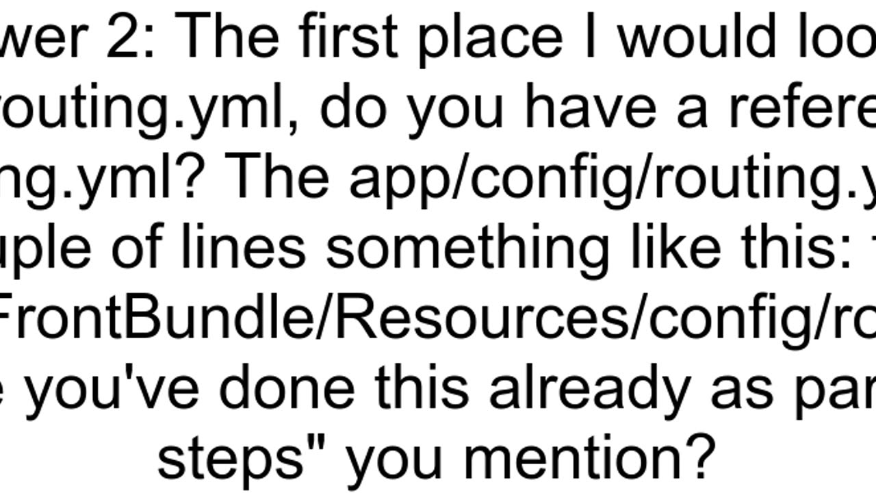 Symfony routingyml is not working