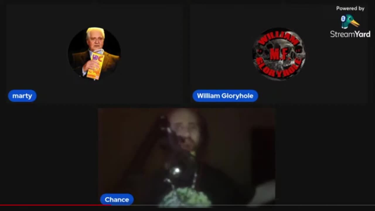 Cyraxx live on William Gloryhole's panel. Chance can't afford a ring. 8/24/2024.