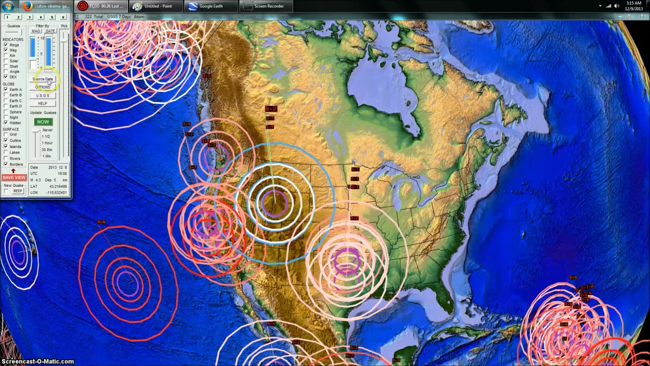 12/09/2013 -- Yellowstone Earthquake Swarm Underway -- Dutchsinse Michael Yuri Janitch