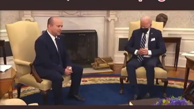 Joe BIDEN falls asleep with Israel president